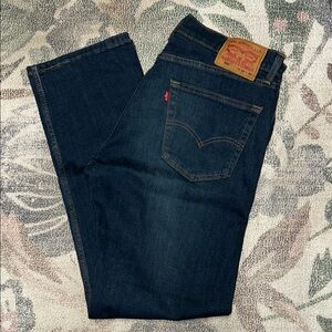 Levi's Men's Dark Indigo Straight Jeans